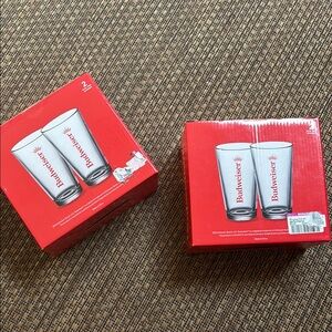 Budweiser Pint Glass Set